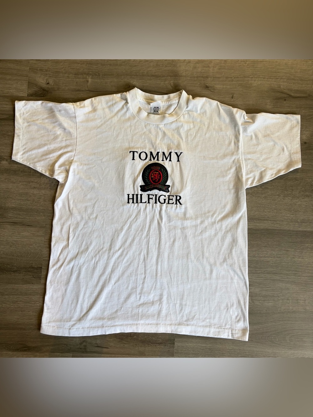 Vintage 90s Embroidered Tommy Hilfiger T Shirt- XL